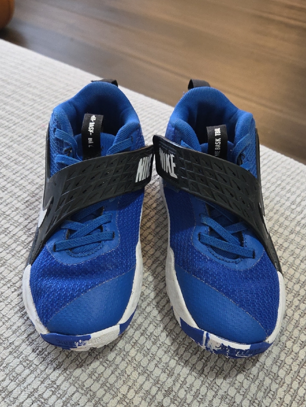 Nike Kids Royal Blue Sneakers with Black Strap